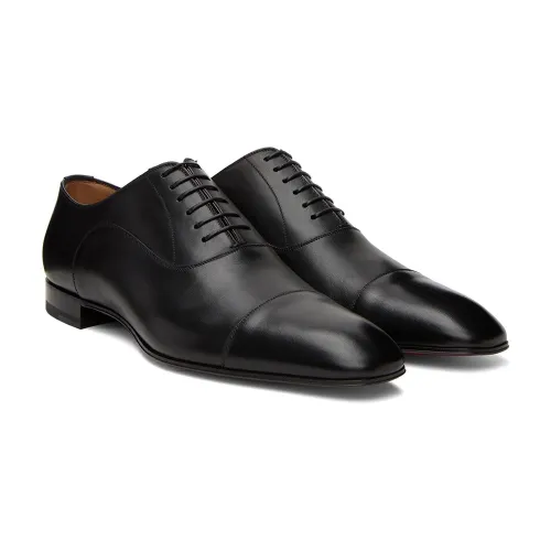 Christian Louboutin Buffed calfskin oxfords in black #999930407