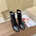 Christian Louboutin Black Leather Studded Ankle Boots, Pointed Toe, 100mm Stiletto Heel, Red Sole #A69802