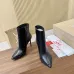 Christian Louboutin Black Leather Studded Ankle Boots, Pointed Toe, 100mm Stiletto Heel, Red Sole #A69802