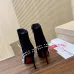 Christian Louboutin Black Suede Studded Ankle Boots with Pointed Toe & Red Sole Heel #A69805