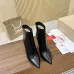 Christian Louboutin Black Tan Leather Pointed Toe Ankle Boots with Red Sole & 100mm Stiletto Heel #A69800