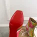 Christian Louboutin Tie-Dye Lace-Up Ankle Boots with Red Sole & Green Trim #A69838