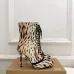 Christian Louboutin Tie-Dye Lace-Up Ankle Boots with Red Sole & Green Trim – Women’s High-Heel Boots #A69839