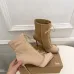 Christian Louboutin Women’s Beige Lace-Up Ankle Boots with 10cm Stiletto Heel & Red Sole #A69836