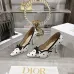 Dior 26SS Runway Embroidered Pointed‑Toe Pumps 8.5cm Heel #A68652