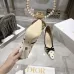 Dior 26SS Runway Embroidered Pointed‑Toe Pumps 8.5cm Heel #A68653