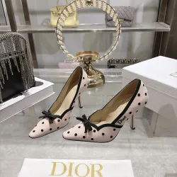 Dior 26SS Runway Embroidered Pointed‑Toe Pumps 8.5cm Heel #A68654