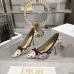 Dior 26SS Runway Embroidered Pointed‑Toe Pumps 8.5cm Heel #A68654