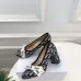 Dior J'ADIOR Bow Ribbon Tweed Block‑Heel Pumps 7.5cm Heel #A68576