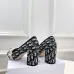 Dior J'ADIOR Bow Ribbon Tweed Block‑Heel Pumps 7.5cm Heel #A68576