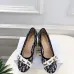 Dior J'ADIOR Bow Ribbon Tweed Block‑Heel Pumps 7.5cm Heel #A68576