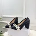Dior J'ADIOR Bow Ribbon Tweed Block‑Heel Pumps 7.5cm Heel #A68578