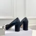 Dior J'ADIOR Bow Ribbon Tweed Block‑Heel Pumps 7.5cm Heel #A68578