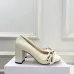 Dior J'ADIOR Bow Ribbon Tweed Block‑Heel Pumps 7.5cm Heel #A68579