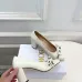 Dior J'ADIOR Bow Ribbon Tweed Block‑Heel Pumps 7.5cm Heel #A68579