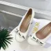 Dior J'ADIOR Bow Ribbon Tweed Block‑Heel Pumps 7.5cm Heel #A68579