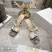 Snake Print Dior Style High Heel Mule Sandals for Women 8.5cm #B63460
