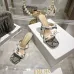 Snake Print Dior Style High Heel Mule Sandals for Women 8.5cm #B63460