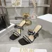 Snake Print Dior Style High Heel Mule Sandals for Women 8.5cm #B63461