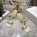 Snake Print Dior Style High Heel Mule Sandals for Women 8.5cm #B63462