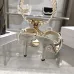 Snake Print Dior Style High Heel Mule Sandals for Women 8.5cm #B63462