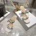 Snake Print Dior Style High Heel Mule Sandals for Women 8.5cm #B63462