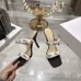 Snake Print Dior Style High Heel Mule Sandals for Women 8.5cm #B63463