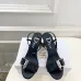 Dior CD Buckle One‑Strap High‑Heel Slide Sandals 8.5cm Heel #A68583