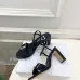 Dior CD Buckle One‑Strap High‑Heel Slide Sandals 8.5cm Heel #A68583