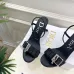 Dior CD Buckle One‑Strap High‑Heel Slide Sandals 8.5cm Heel #A68583