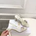 Dior CD Buckle One‑Strap High‑Heel Slide Sandals 8.5cm Heel #A68584