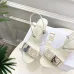 Dior CD Buckle One‑Strap High‑Heel Slide Sandals 8.5cm Heel #A68584