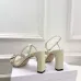 Dior CD Buckle One‑Strap High‑Heel Slide Sandals 8.5cm Heel #A68584