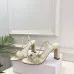 Dior CD Buckle One‑Strap High‑Heel Slide Sandals 8.5cm Heel #A68584