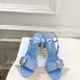 Dior CD Buckle One‑Strap High‑Heel Slide Sandals 8.5cm Heel #A68585