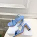 Dior CD Buckle One‑Strap High‑Heel Slide Sandals 8.5cm Heel #A68585