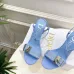 Dior CD Buckle One‑Strap High‑Heel Slide Sandals 8.5cm Heel #A68585