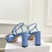 Dior CD Buckle One‑Strap High‑Heel Slide Sandals 8.5cm Heel #A68585