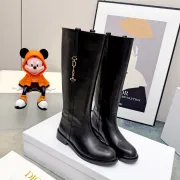 Dior 2026 AW British Style Leather Knee High Boots #A68528