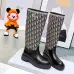 Dior 2026 AW Oblique Jacquard British‑Style Knee‑High Boots #A68530
