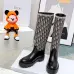 Dior 2026 AW Oblique Jacquard British‑Style Knee‑High Boots #A68530