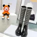 Dior 2026 AW Oblique Jacquard British‑Style Knee‑High Boots #A68530