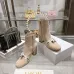Dior Beige Suede Ankle Boots for Women with Logo Ribbon Strap & Block Heel #A69852