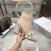 Dior Beige Suede Ankle Boots for Women with Logo Ribbon Strap & Block Heel #A69852