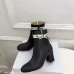 Dior Black Leather Ankle Boots for Women – Classic Block Heel, Side Zip, Logo Tape Detail #A69895