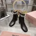 Dior J'ADIOR CD Logo Bow Chunky Heel Ankle Boots 8cm Heel #A68554