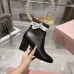 Dior J'ADIOR CD Logo Bow Chunky Heel Ankle Boots 8cm Heel #A68554