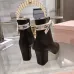 Dior J'ADIOR CD Logo Bow Chunky Heel Ankle Boots 8cm Heel #A68554