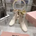 Dior J'ADIOR CD Logo Bow Chunky Heel Ankle Boots 8cm Heel #A68555
