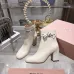 Dior J'ADIOR CD Logo Bow Chunky Heel Ankle Boots 8cm Heel #A68555
